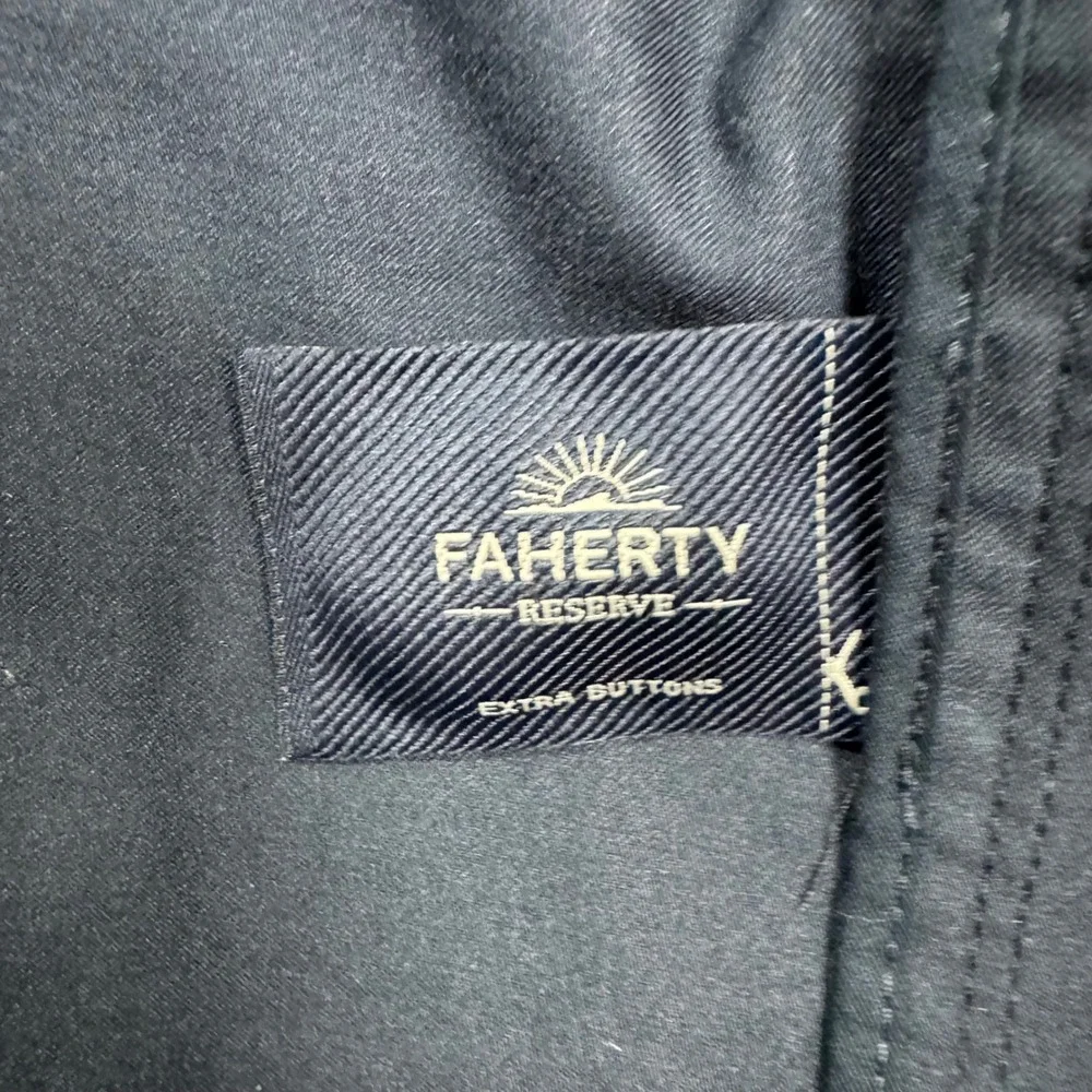 Faherty Reserve Movement Blazer Jacket Mens M Navy Blue Coolmax Bi-Stretch
